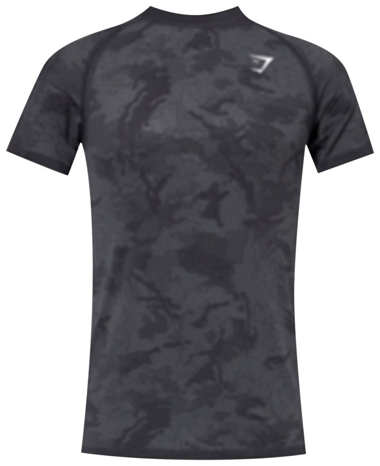 Gymshark Geo Seamless T Shirt BlackCharcoal Grey