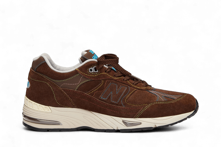 Bleue Burnham x New Balance 991v1 Made In UK Brown Blue