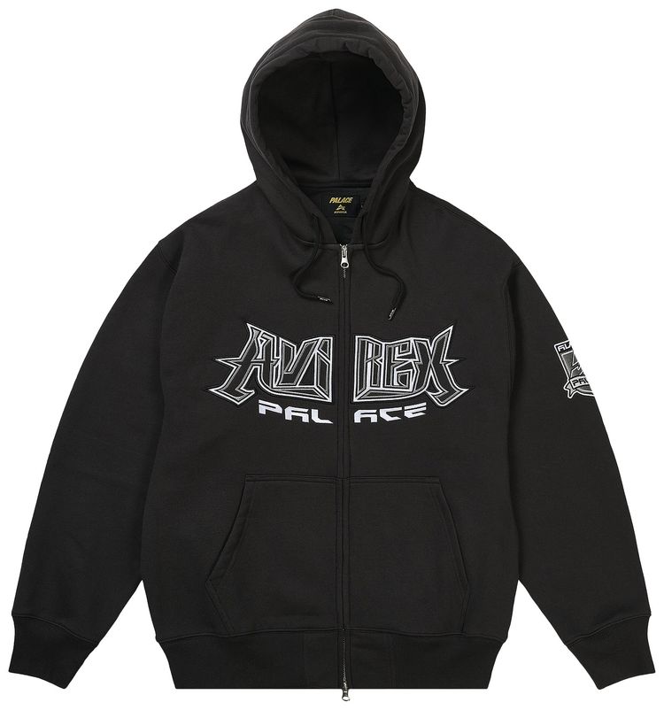 Palace x Avirex Zip Hood Black