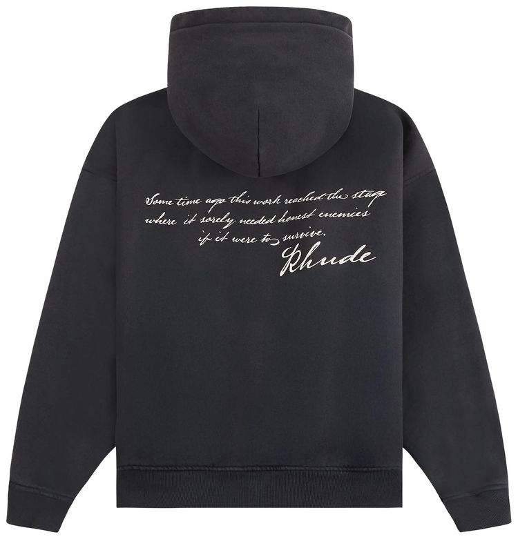 Rhude Montenegro Morada Hoodie Black