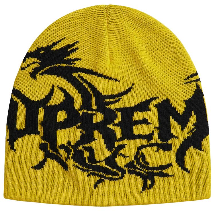 Supreme Dragon Beanie Yellow