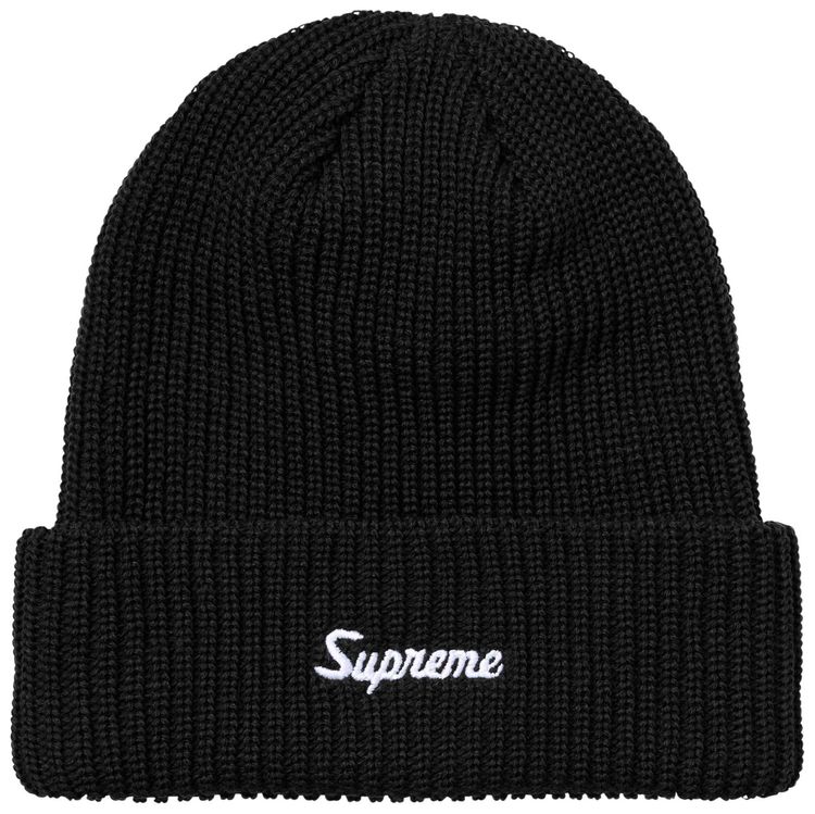Supreme Loose Gauge Beanie Black