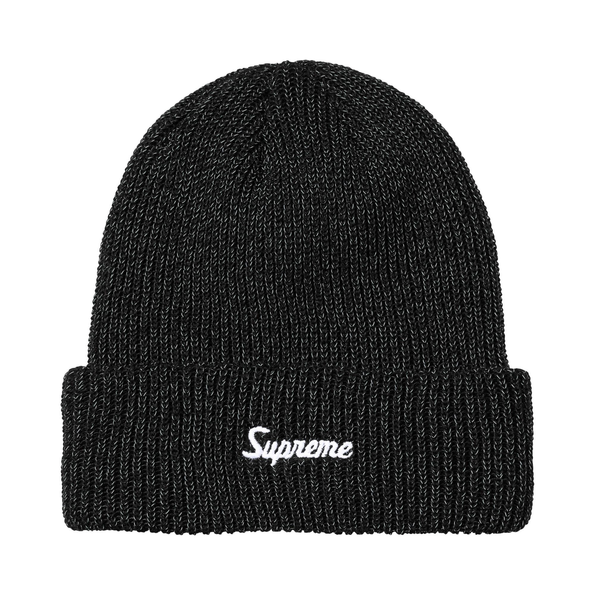Buy Supreme Loose Gauge Beanie 'Black Reflective' - FW26BN10 BLACK