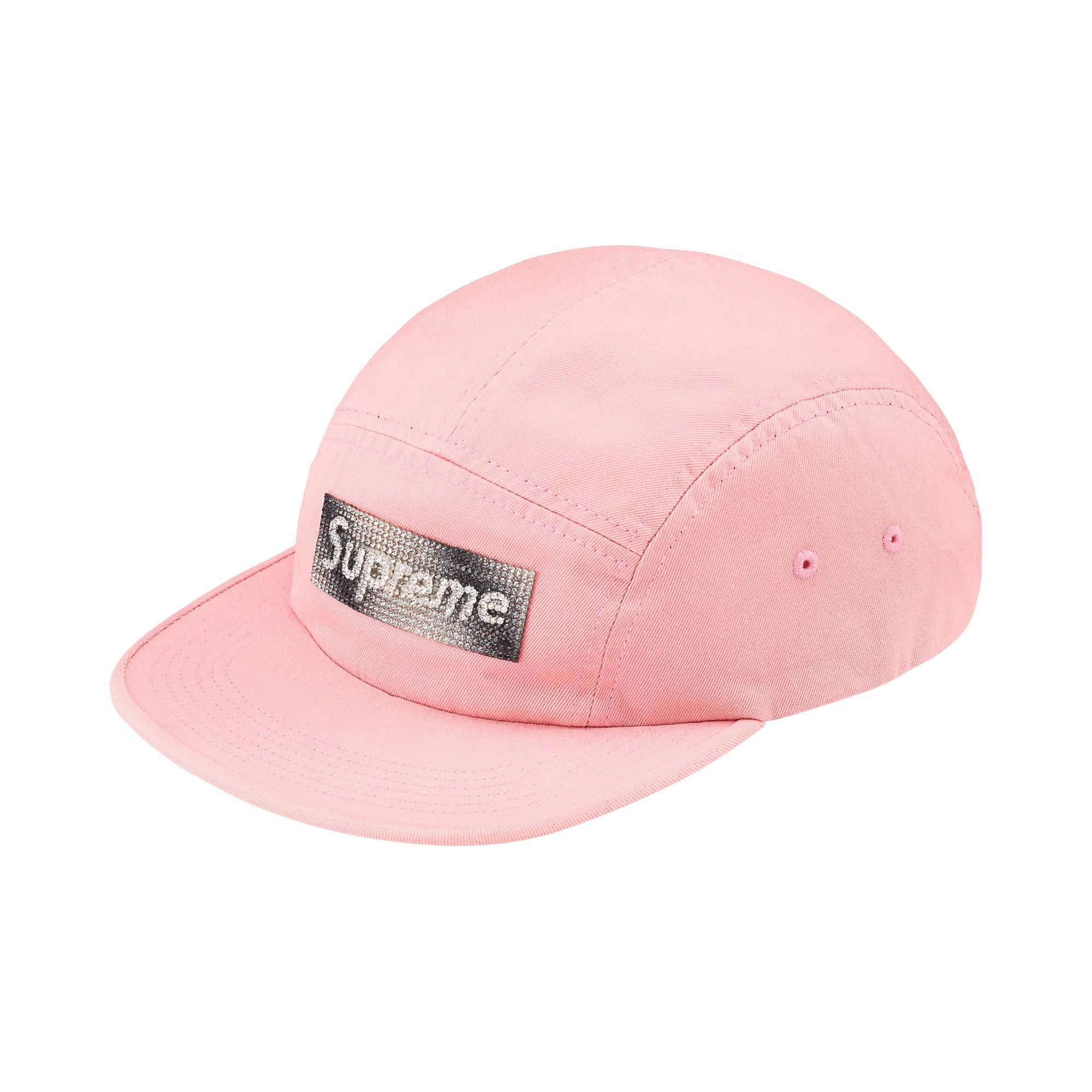 Buy Supreme Rhinestone Label Camp Cap 'Pink' - FW26H102 PINK | GOAT