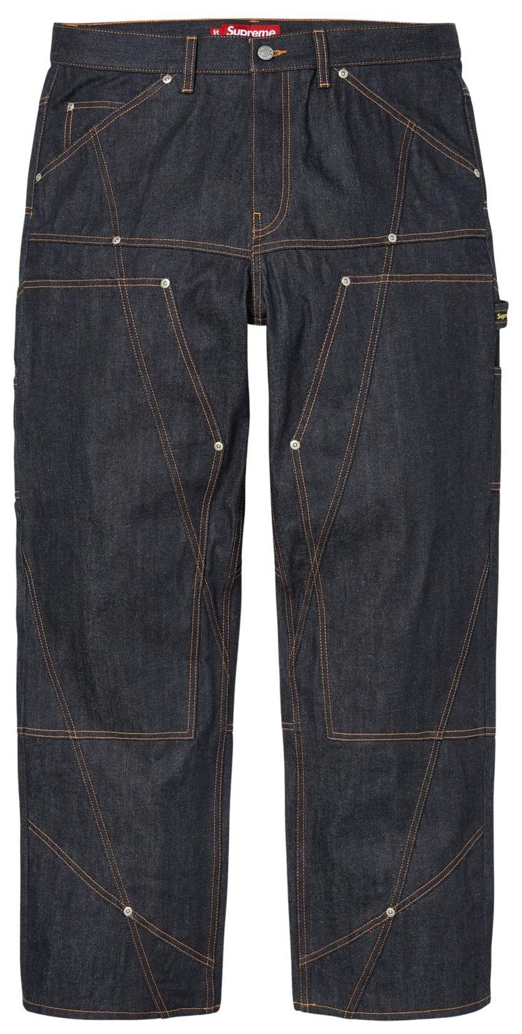 Supreme Paneled Double Knee Painter Pant Rigid Indigo