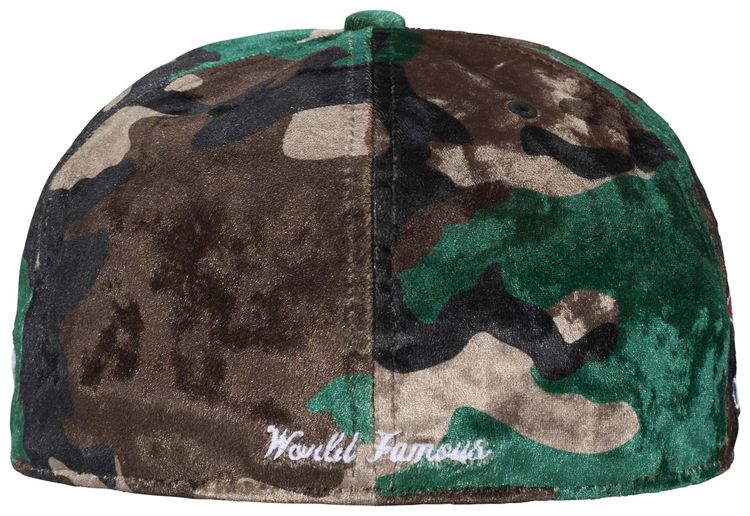 Supreme Crushed Velvet Box Logo New Era Woodland Camo