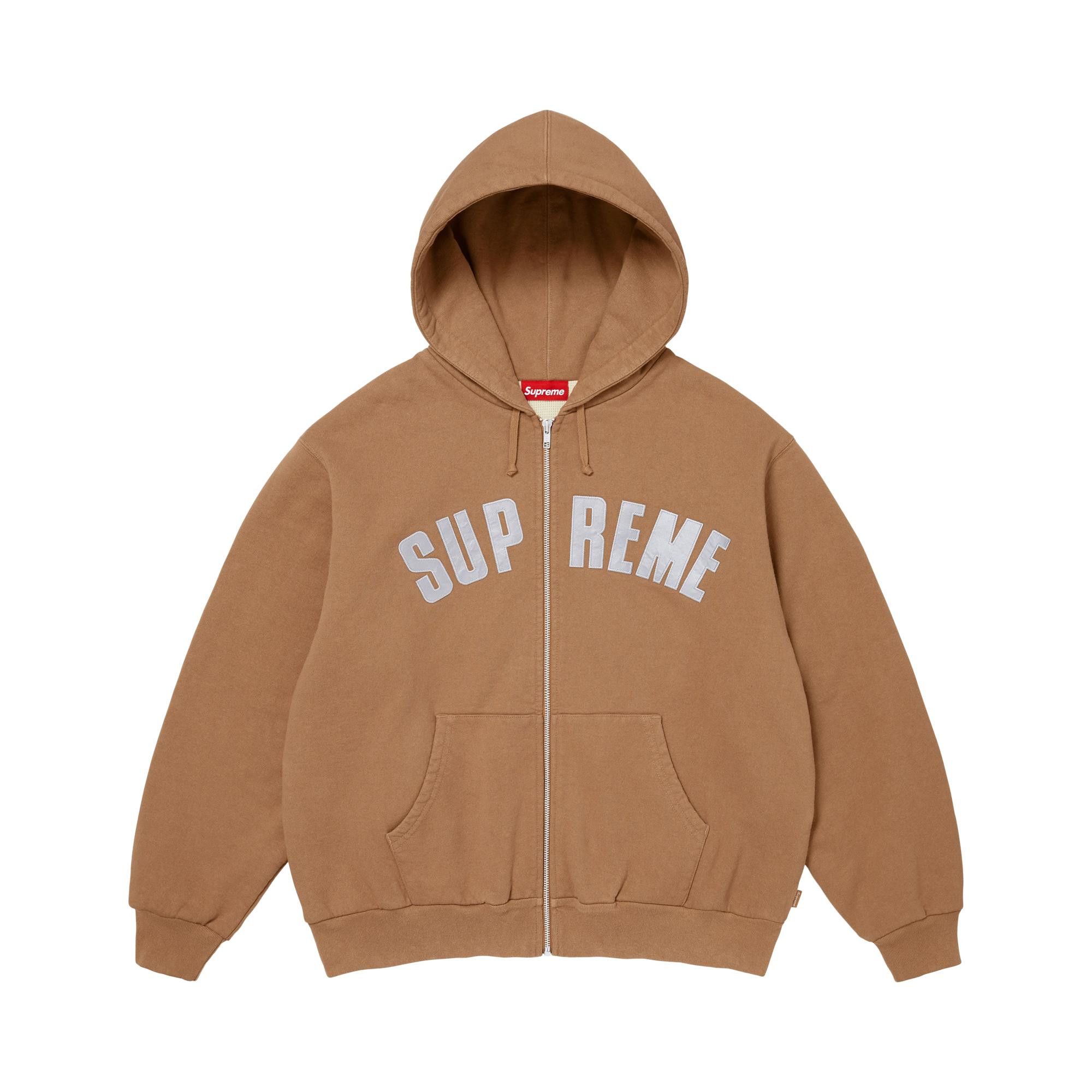 Buy Supreme Arc Thermal Lined Zip Up Hooded Sweatshirt 'Light