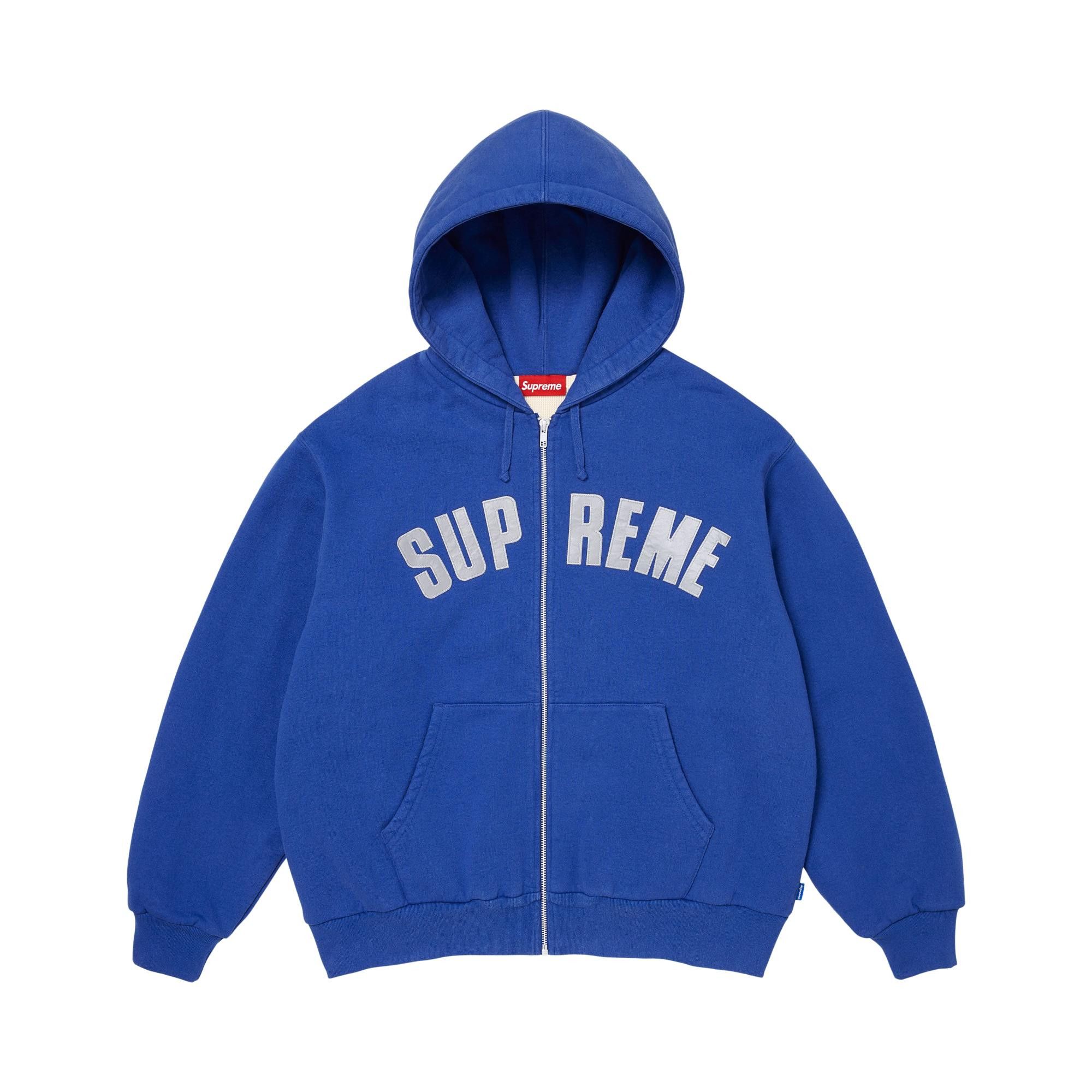 Buy Supreme Arc Thermal Lined Zip Up Hooded Sweatshirt 'Royal