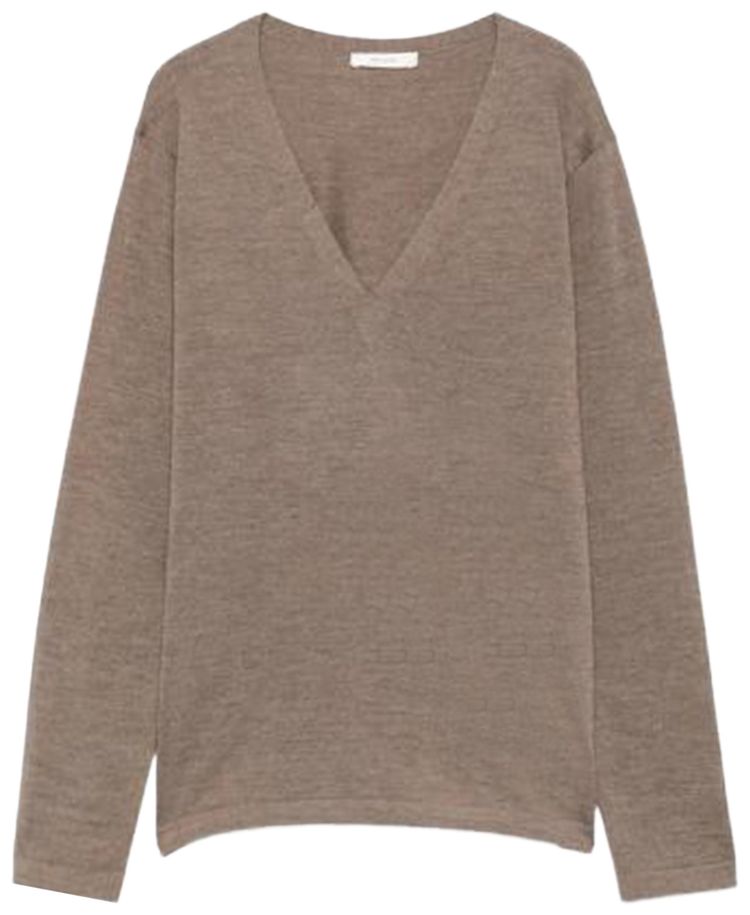 The Row Poesis Top Taupe Melange