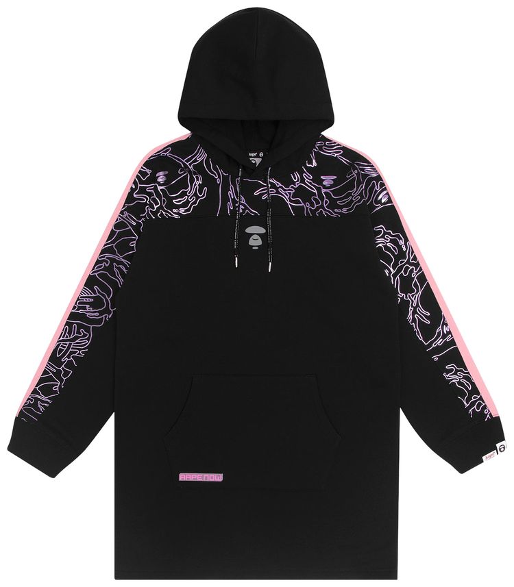 AAPE Camo Hoodie Dress Black