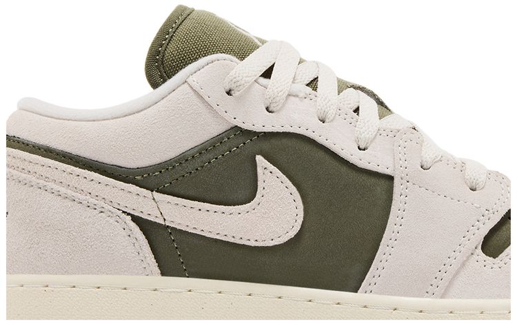 Air Jordan 1 Low SE GS Medium Olive Sail