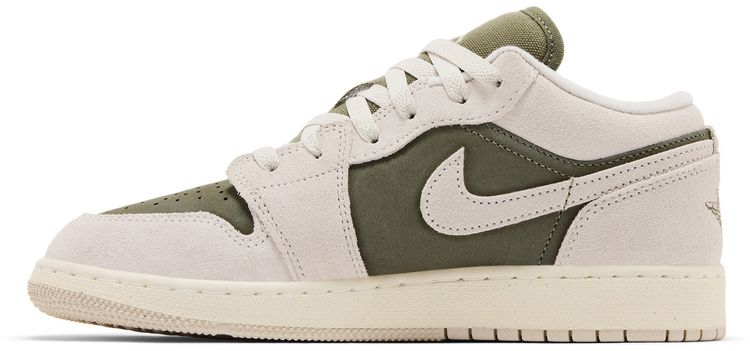 Air Jordan 1 Low SE GS Medium Olive Sail