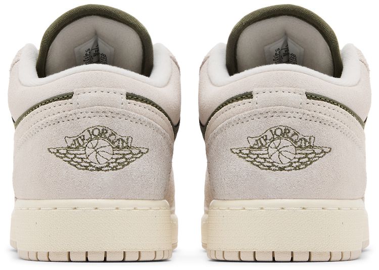 Air Jordan 1 Low SE GS Medium Olive Sail