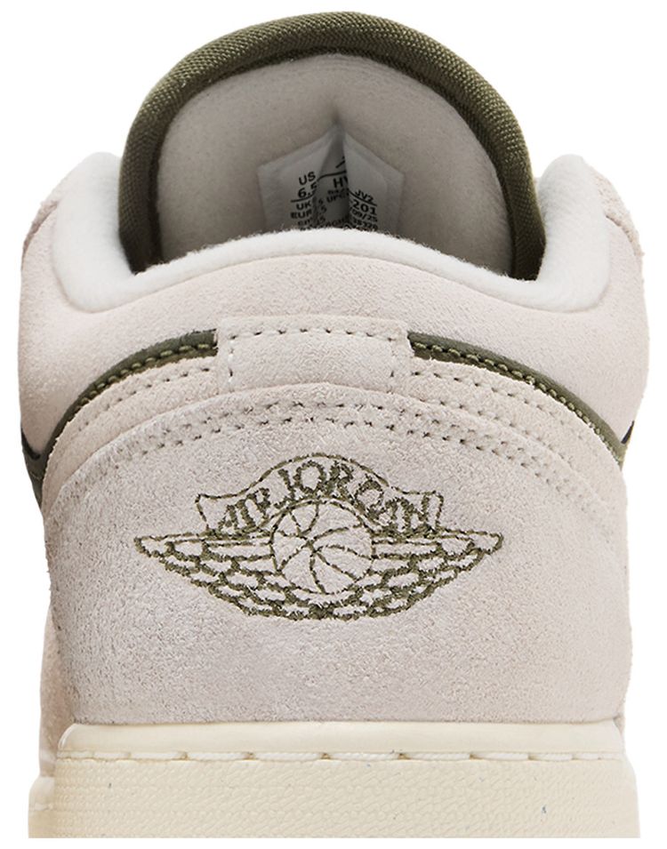 Air Jordan 1 Low SE GS Medium Olive Sail