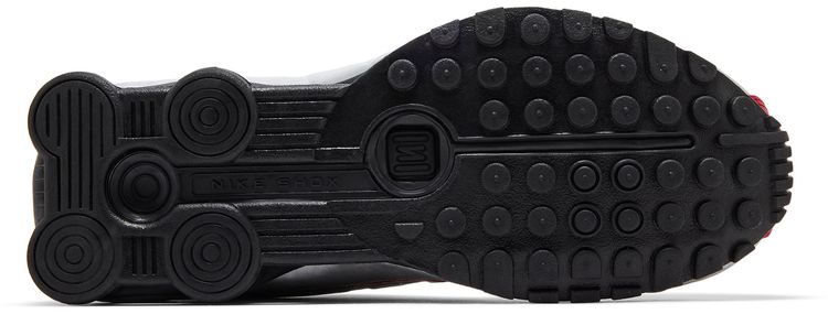 Nike Shox R4 Metallic Silver Black Team Crimson