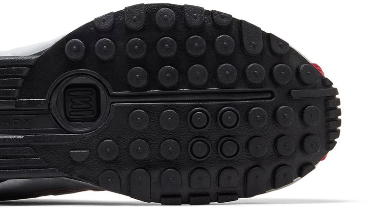 Nike Shox R4 Metallic Silver Black Team Crimson