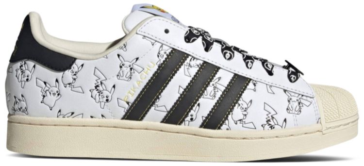 Pokemon x adidas Superstar Pikachu White