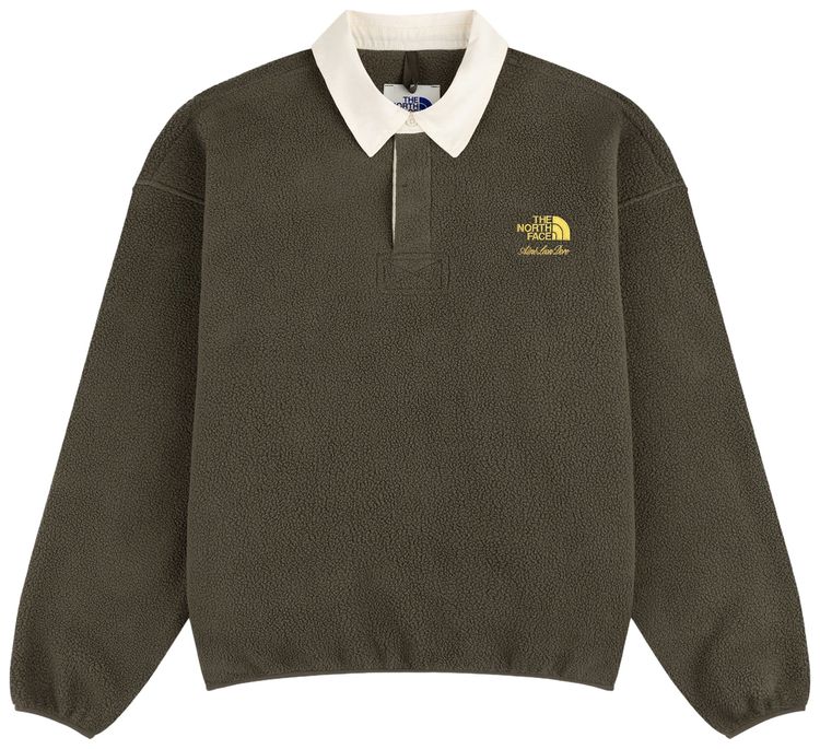 Aime Leon Dore x The North Face Fleece Rugby New Taupe Green