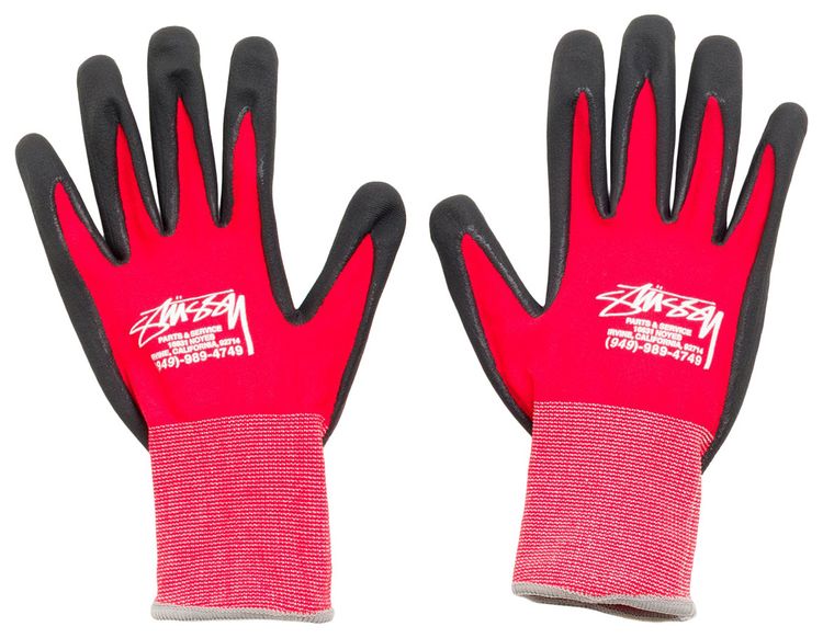 Stussy Utility Gloves 2 Pack BlackRed