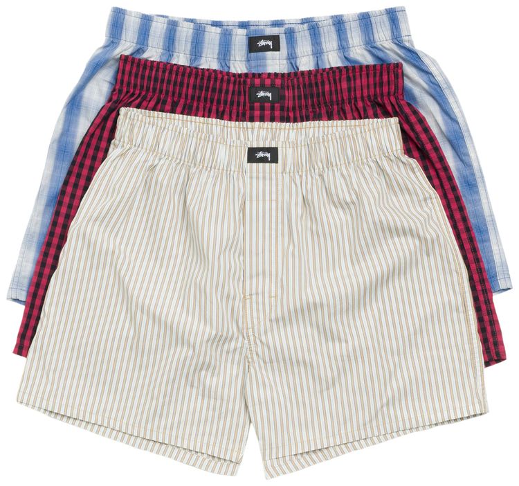 Stussy Boxer Shorts 3 Pack Multi