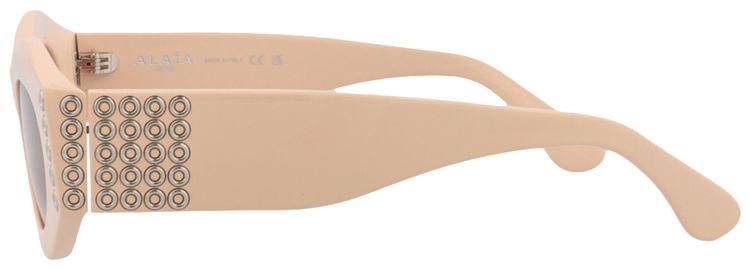 Alaia Round Frame Acetate Sunglasses Pink Pink Red
