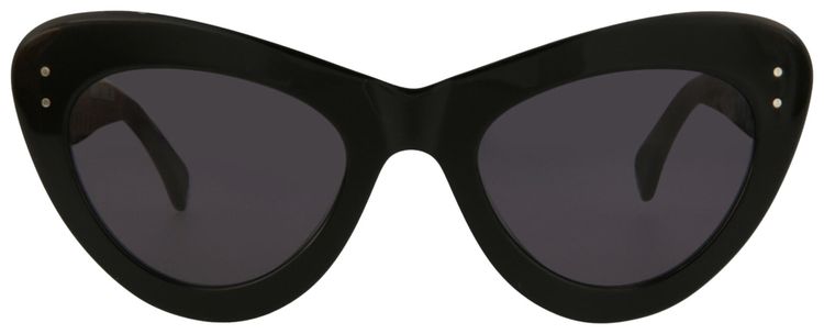 Alaia Cat Eye Frame Acetate Sunglasses Black Black Grey