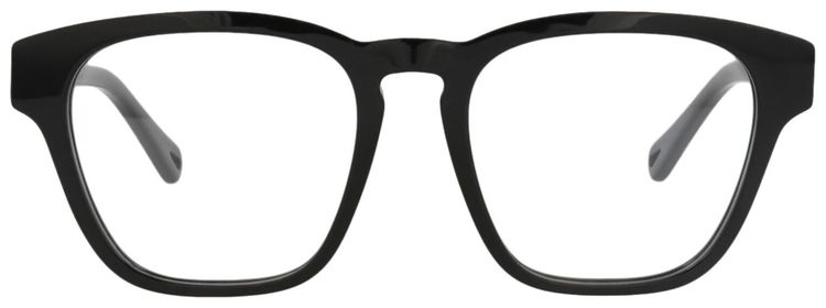 Chloe Square Frame Recycled Acetate Acetate Optical Frames Black Black Transparent
