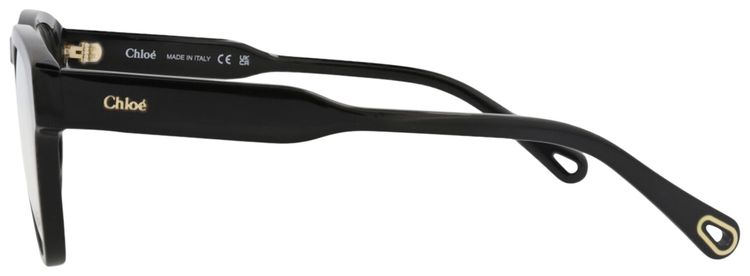 Chloe Square Frame Recycled Acetate Acetate Optical Frames Black Black Transparent