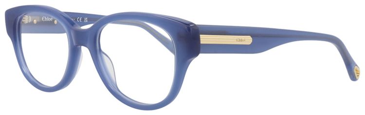 Chloe Square Frame Bio Acetate Acetate Optical Frames Blue Blue Transparent