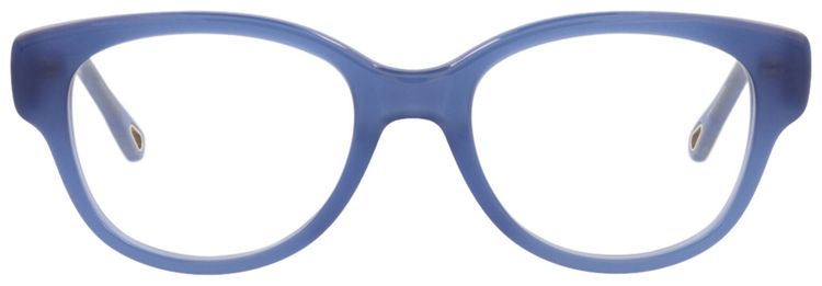 Chloe Square Frame Bio Acetate Acetate Optical Frames Blue Blue Transparent
