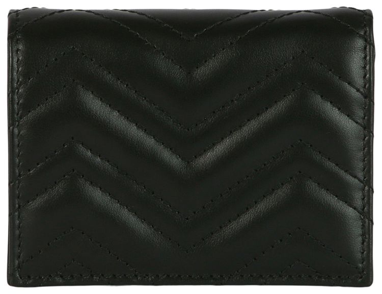 Gucci GG Marmont Bifold Wallet Black Black
