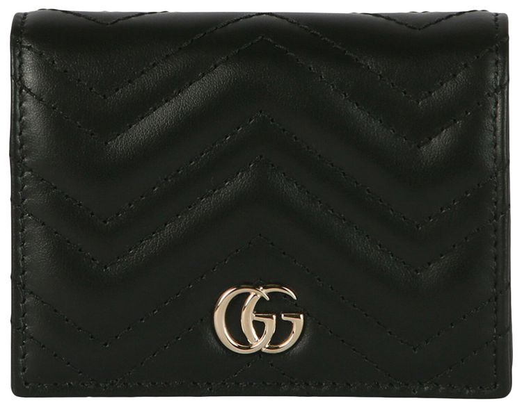 Gucci GG Marmont Bifold Wallet Black Black