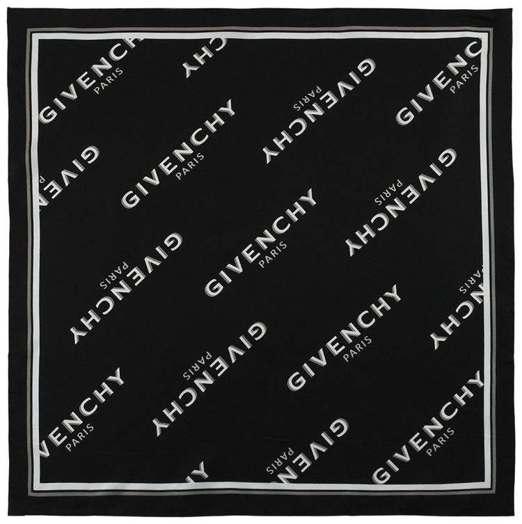 Givenchy Shadow Small Square In Silk Black