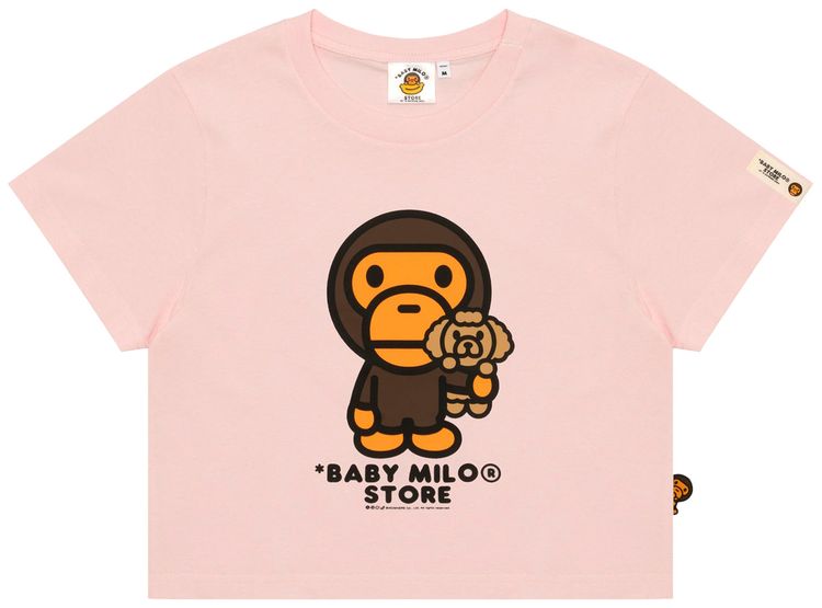 Baby Milo Store Milo Cropped Tee PinkLight