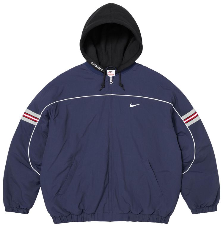 Supreme x Nike Nylon Hooded Jacket Navy