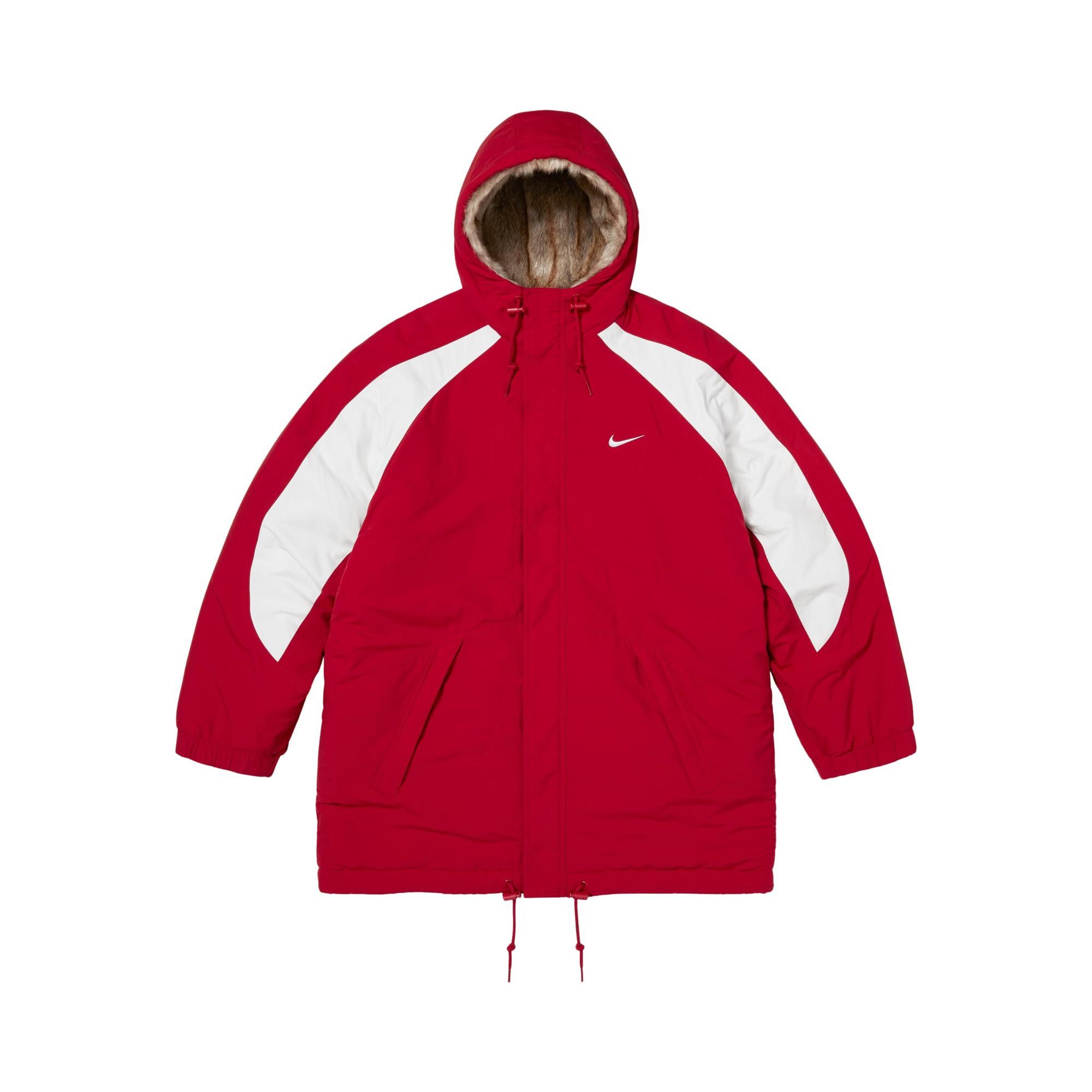 supreme red built ダックパーカー アクティブジャケット08aw Buy Supreme x Nike Faux Fur Reversible Parka 'Red' - FW26J1 RED | GOAT