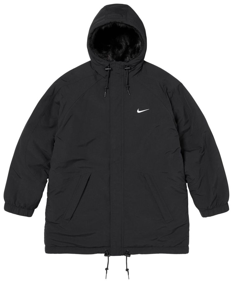 Supreme x Nike Faux Fur Reversible Parka Black