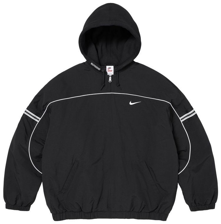 Supreme x Nike Nylon Hooded Jacket Black
