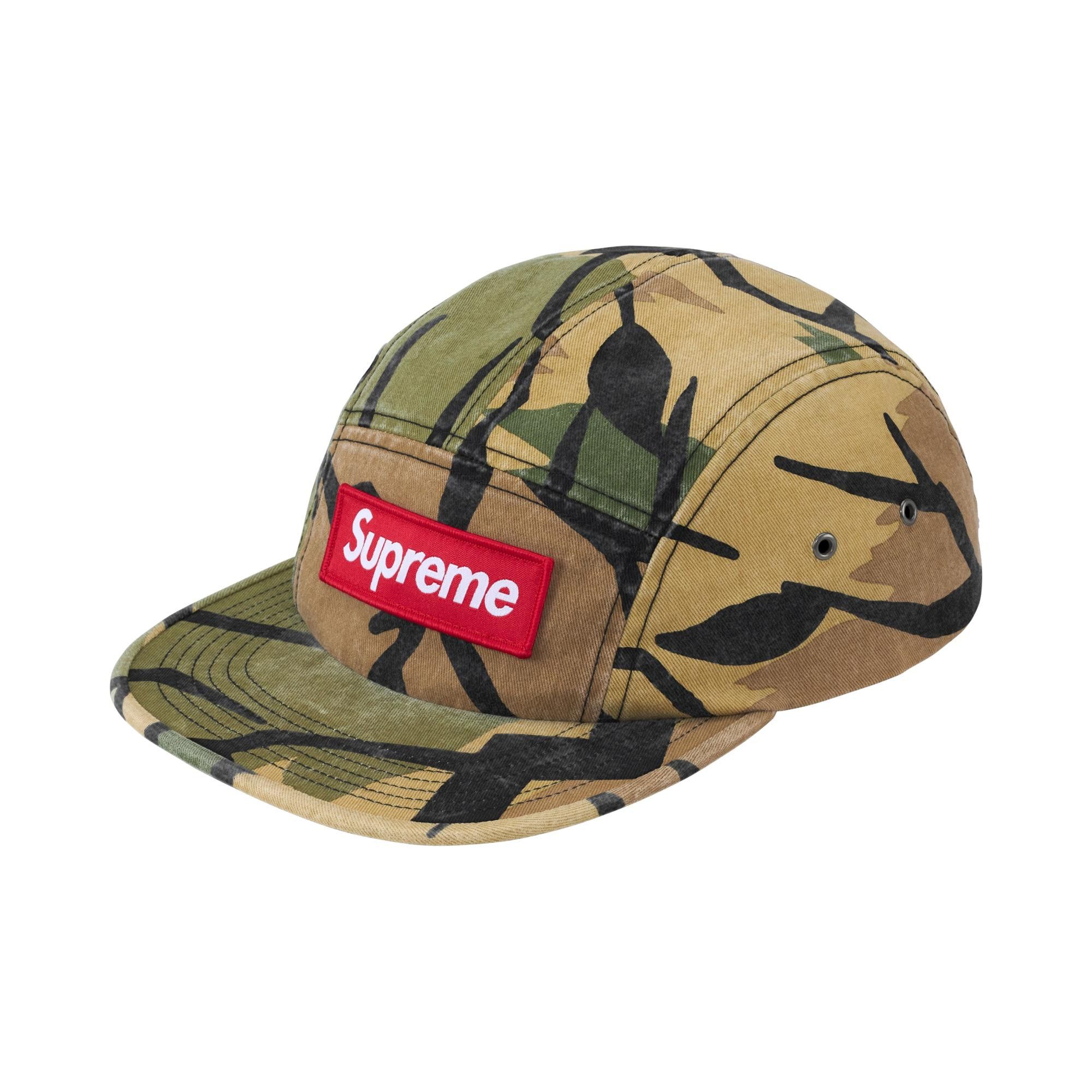 Buy Supreme Military Camp Cap 'Spring Green Predator Camo