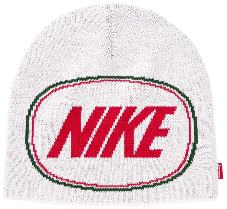 Supreme x Nike Oval Beanie White