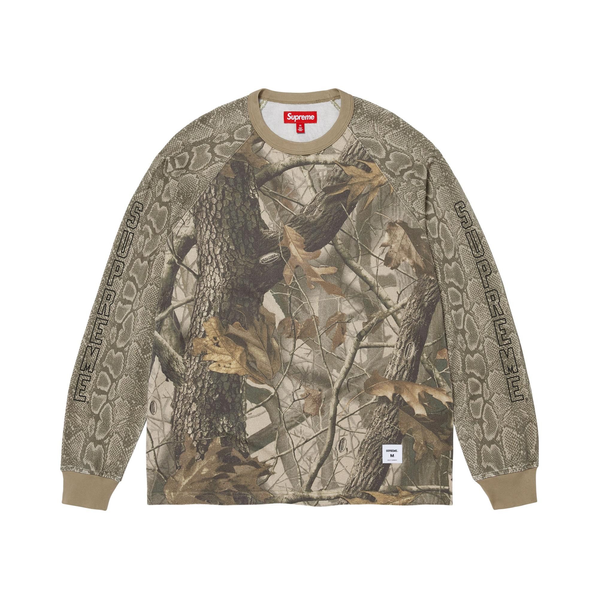 Buy Supreme Wildlife Camo Raglan Long-Sleeve Top 'Realtree