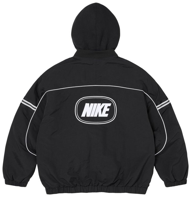 Supreme x Nike Nylon Hooded Jacket Black