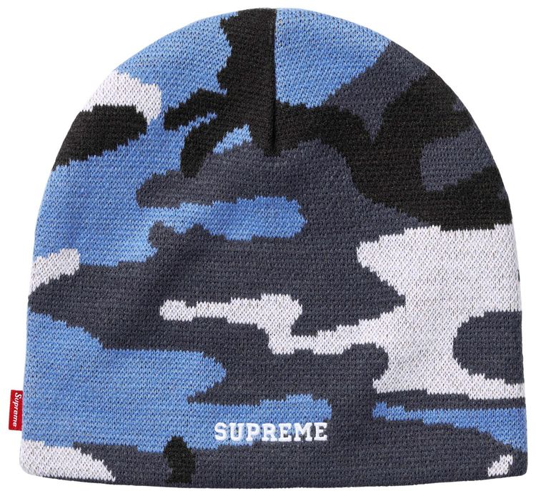 Supreme x Nike Oval Beanie Blue Camo