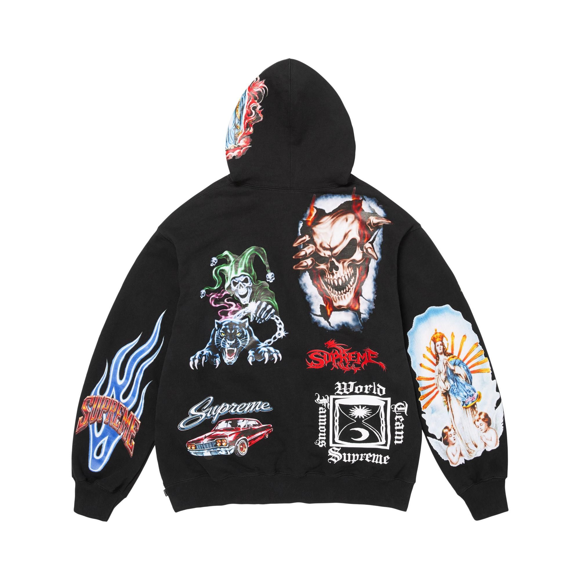 Buy Supreme Stickers Hooded Sweatshirt 'Black' - FW26SW67 BLACK | GOAT