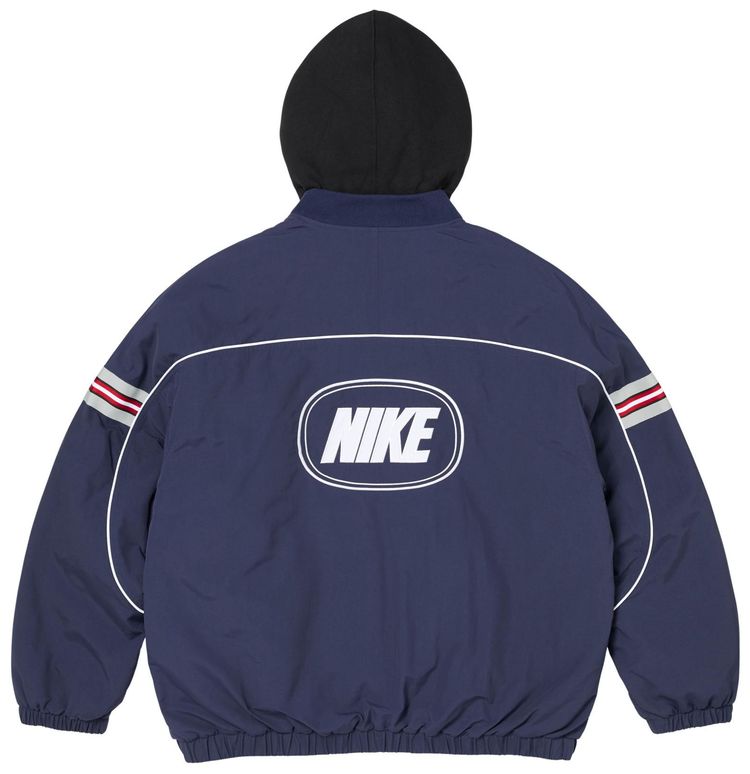 Supreme x Nike Nylon Hooded Jacket Navy