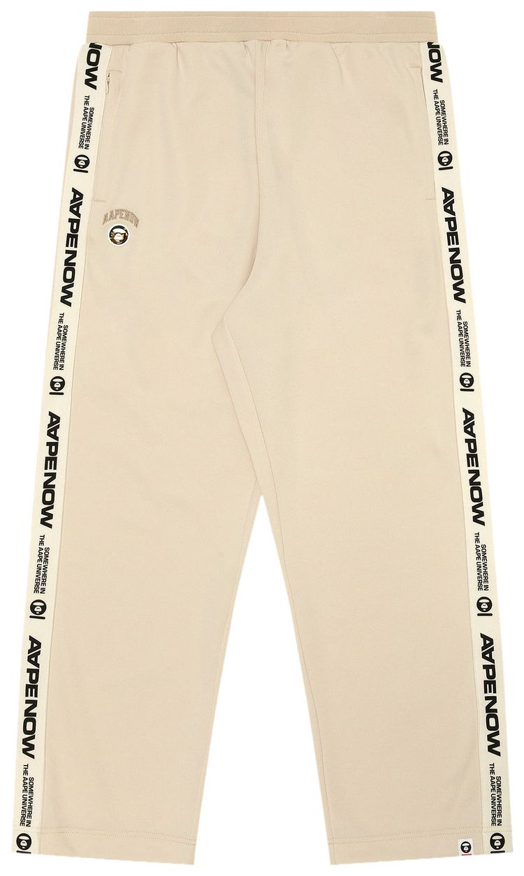 AAPE Moonface Patch Sweatpants IvoryLight