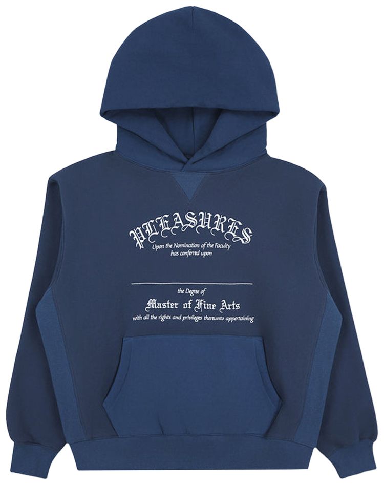 Pleasures Degree Hoodie Dark Navy