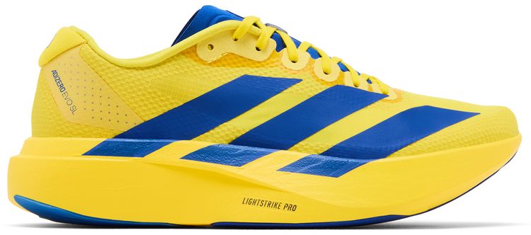 adidas Adizero Evo SL Yellow Royal Blue Iron Metallic