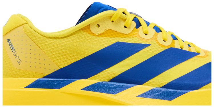 adidas Adizero Evo SL Yellow Royal Blue Iron Metallic