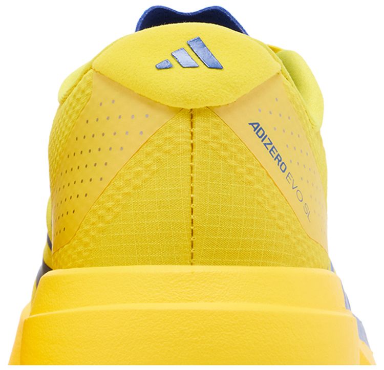adidas Adizero Evo SL Yellow Royal Blue Iron Metallic